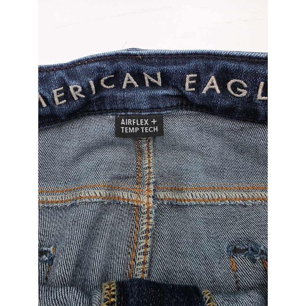 American Eagle Outfitters Mens Jeans AirFlex Temp‎ Tech Straight Dark Wash 34x34 - Picture 6 of 13